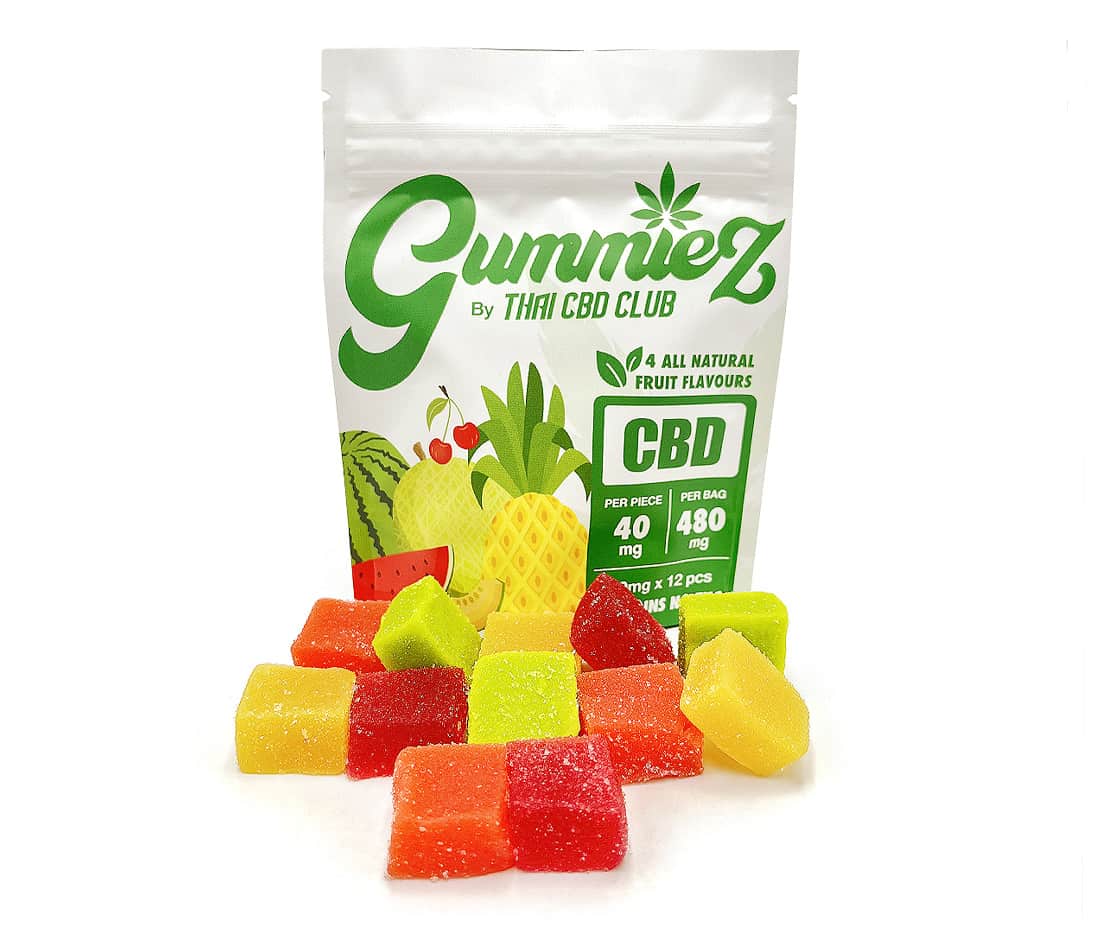 เยลลี่กัมมี่ CBD Gummiez 4 รสผลไม้